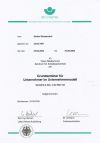 Zertifikat BG Chemie Arbeitssicherheit Stefan Wessendorf